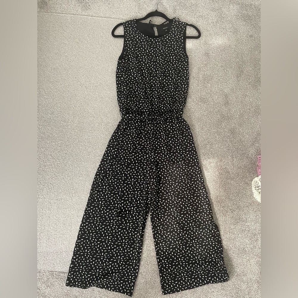 Wide Leg Cropped Jumpsuit